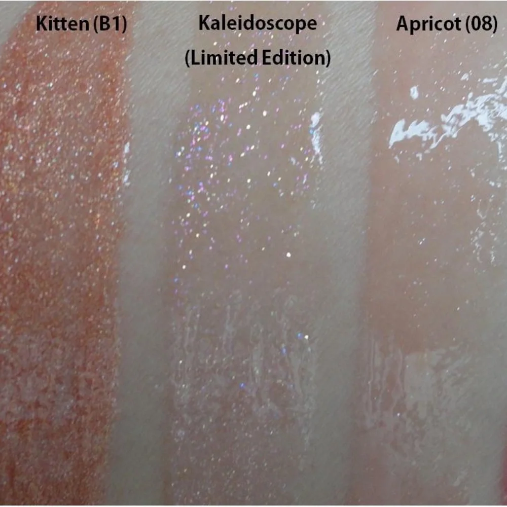 Stila Lip Glaze Lip Gloss Kaleidoscope Nude Peach Pink Glitter Sparkle NEW